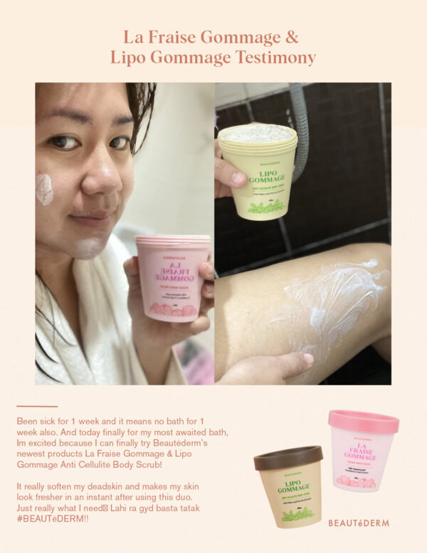 BUY La Fraise Gommage Face and Body Scrub GET Lipo Gommage FREE